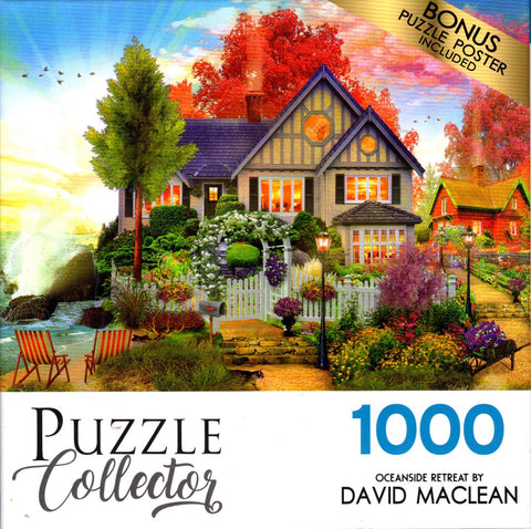 Puzzle Collector 1000 Piece Puzzle - Oceanside Retreat By David Maclean