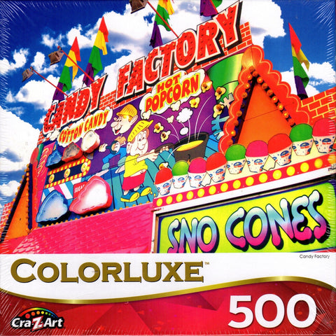 Colorluxe 500 Piece Puzzle - Candy Factory