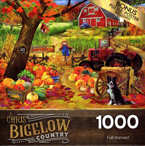 Fall Harvest 1000 Piece Puzzle By Chris Bigelow