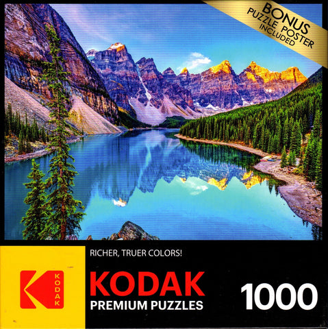 Kodak - Moraine Lake Banff Canada 1000 Piece Puzzle By Tanvir Aziz