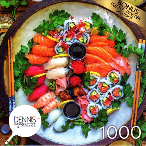 So Good Sushi 1000 Piece Puzzle By Dennis Prescott