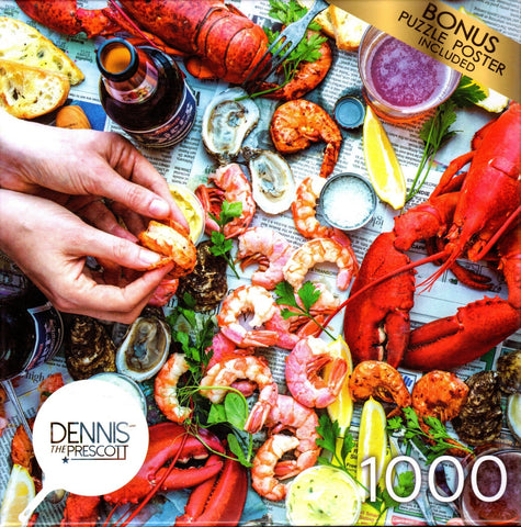 Summer Vibes Seafood 1000 Piece Puzzle By Dennis Prescott