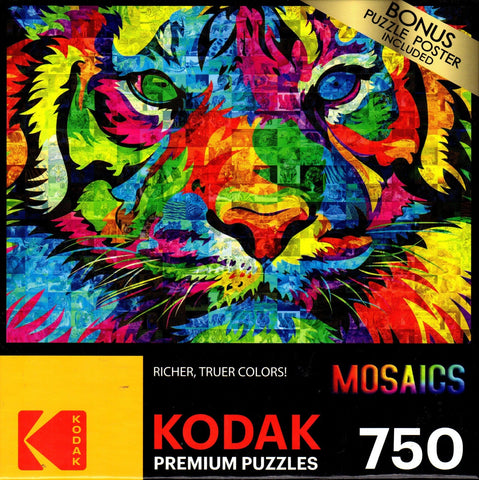 Kodak - Rainbow Tiger 750 Piece Puzzle