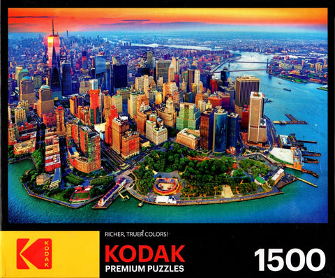Kodak - Ariel View of Manhattan NYC 1500 Piece Puzzle By Susanne Kremer
