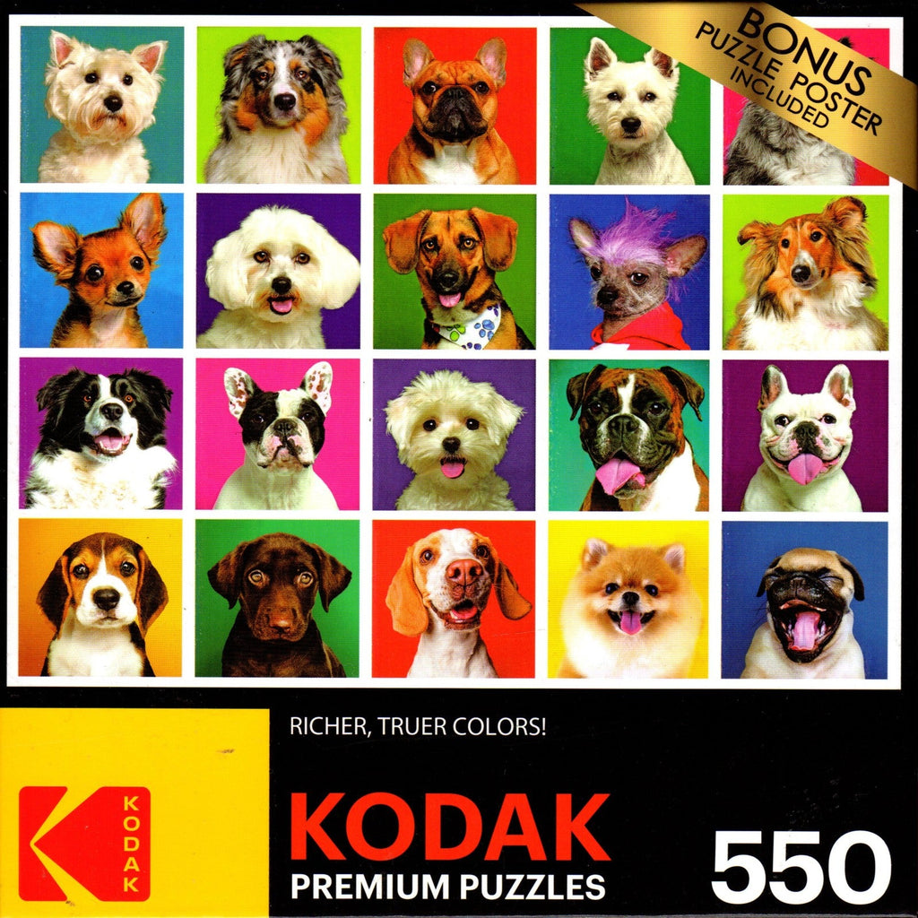 Kodak - 20 Dogs 550 Piece Puzzle By Eric Isselee