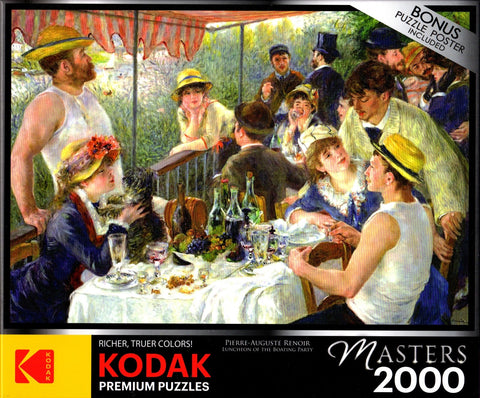 Masters 2000 - Luncheon of The Boating Party 2000 Piece Puzzle By Pierre-Auguste Renoir