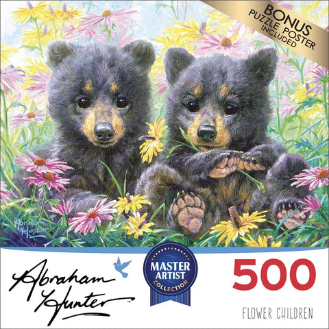 Flower Children 500 Piece Puzzle By Abraham Hunter