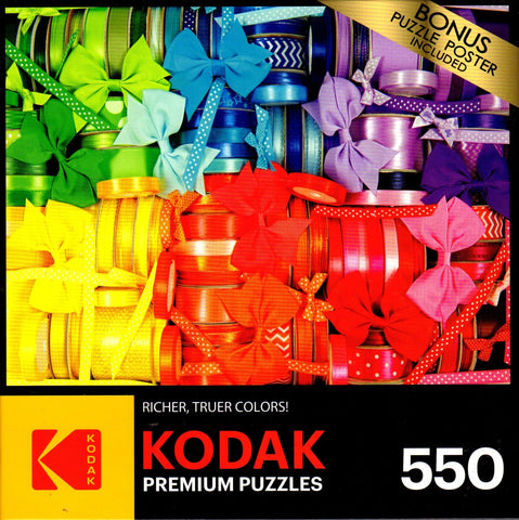 Kodak - Rainbow Ribbons and Bows 550 Piece Puzzle By Karen Romanko