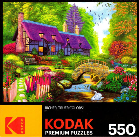 Kodak - Rainbow Secret Cottage 550 Piece Puzzle