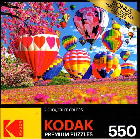 Kodak - Pretty Hearts and Springtime Balloons 550 Piece Puzzle