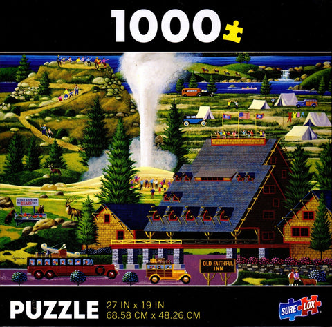 Old Faithful 1000 Piece Puzzle By Heronim