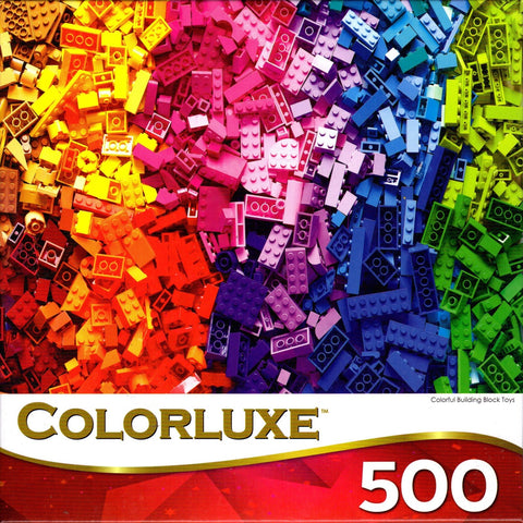Colorluxe 500 Piece Puzzle - Colorful Building Block Toys By Megerka