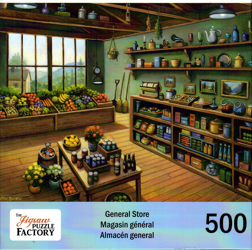 General Store 500 Piece Puzzle By John Zaccheo