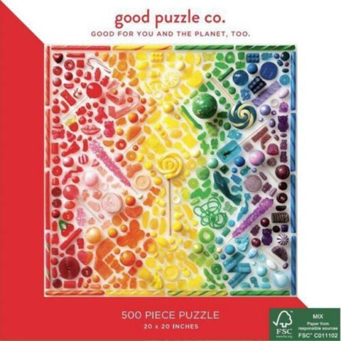 Rainbow Candy 500 Piece Puzzle By Julie Seabrook