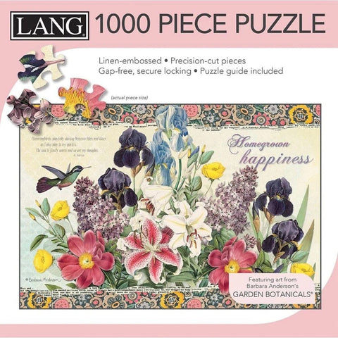 Garden Botanicals 1000 Piece Puzzle By Barbra Ignatiev