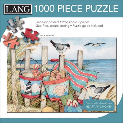 Sand Buckets 1000 Piece Puzzle By Susan Winget