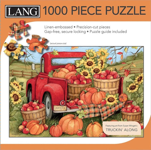 Harvest Truck 1000 Piece Puzzle By Susan Winget