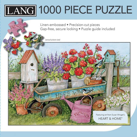 Blue Wagon 1000 Piece Puzzle By Susan Winget
