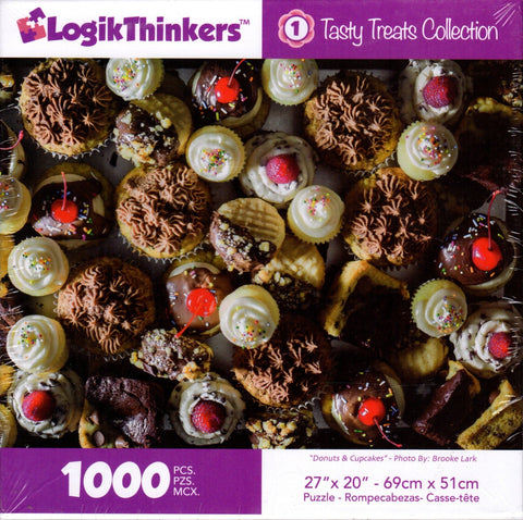 Donuts & Cupcakes 1000 Piece Puzzle By Brooke Lark