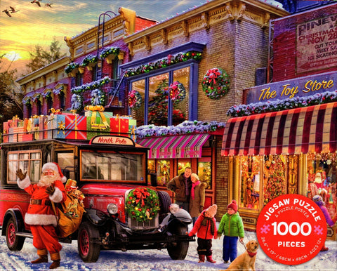 Santa Comes to Town 1000 Piece Puzzle By Greg & Company