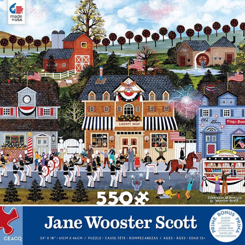 Celebration of America 550 Piece Puzzle By Jane Wooster Scott