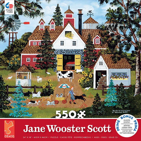 Parade of Champions 550 Piece Puzzle By Jane Wooster Scott