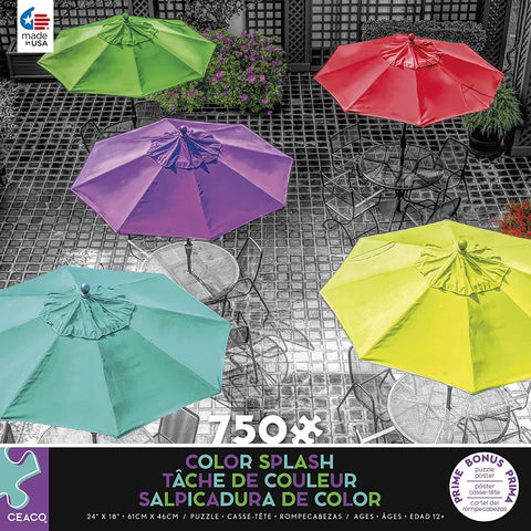 Umbrellas 750 Piece Puzzle By Lars Stewart