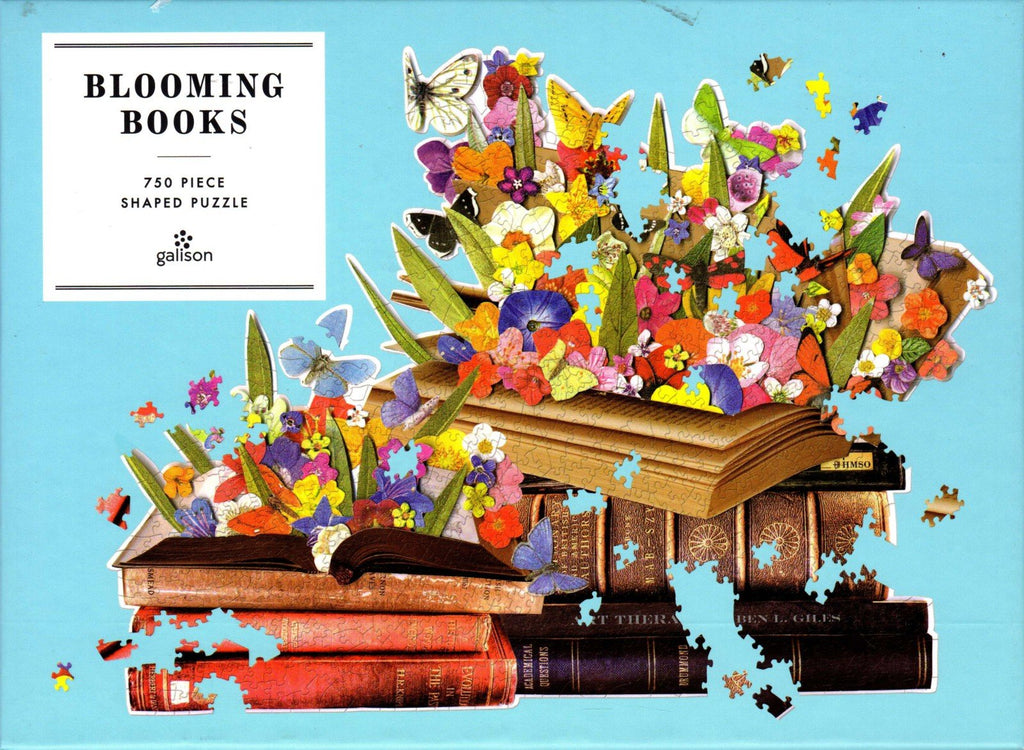 Blooming Books By Ben Gilles Shaped 750 Piece Puzzle