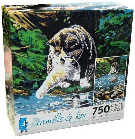 Camille & Koi 750 Piece Jigsaw Puzzle