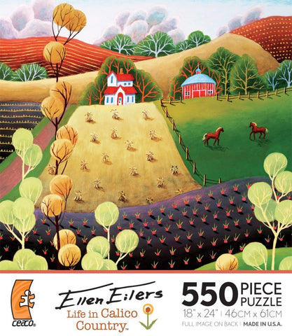 Life In Calico Country: Happy Country Life 550 Piece Puzzle