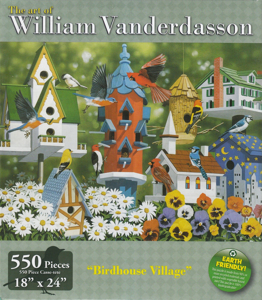 Birdhouse Village 550 Piece Puzzle