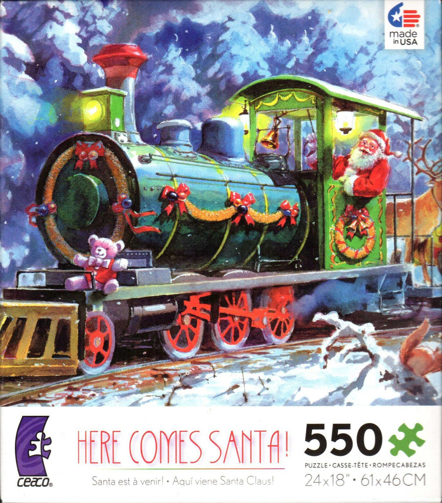 Here Comes Santa! 550 Piece Puzzle
