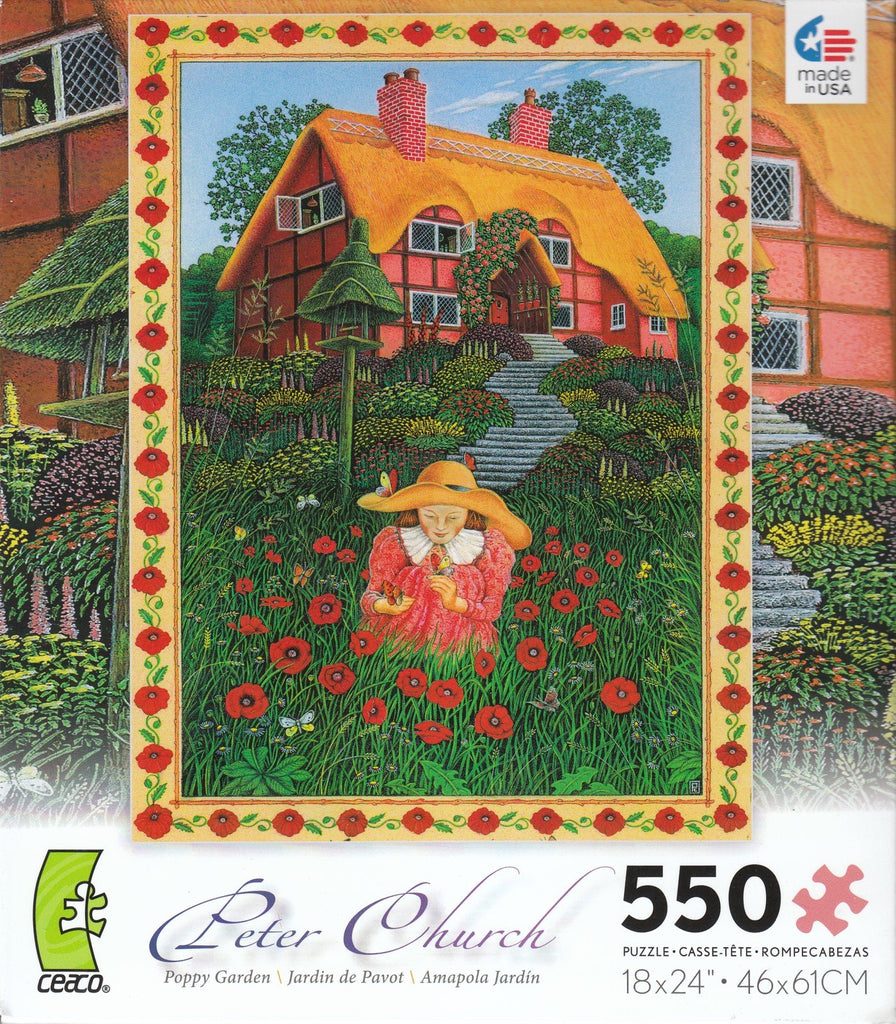 Poppy Garden 550 Piece Puzzle