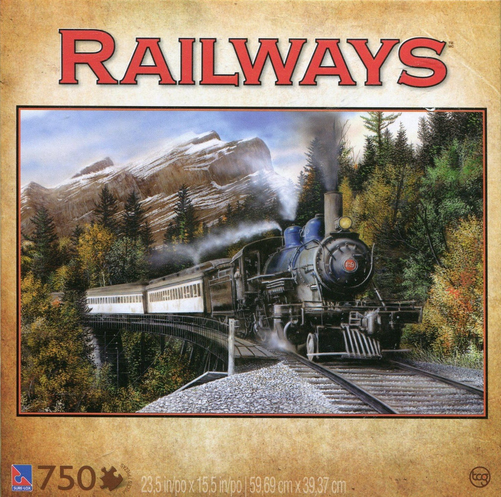 Railways Mountain Pass 750 Piece Puzzle