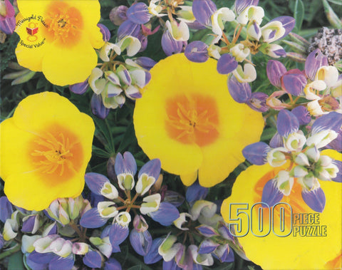 Poppies & Lupine 500 Piece Puzzle