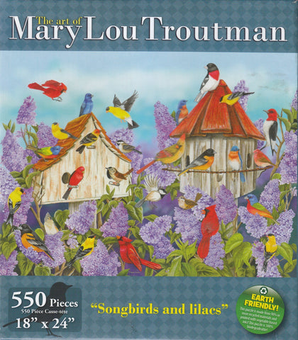 Songbirds and Lilacs 550 Piece Puzzle