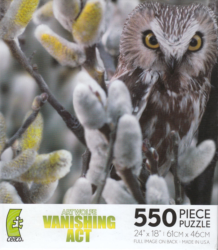 Vanishing Act Saw Whet Owl 550 Piece Puzzle