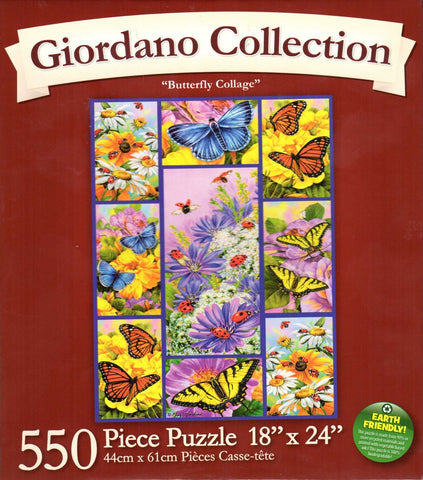 Butterfly Collage 550 Piece Puzzle