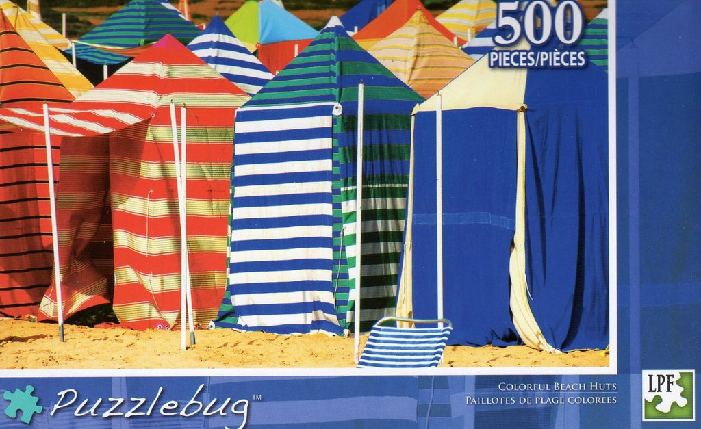Puzzlebug 500 - Colorful Beach Huts