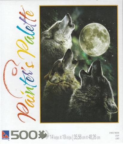 3 Wolf Moon 500 Piece Puzzle