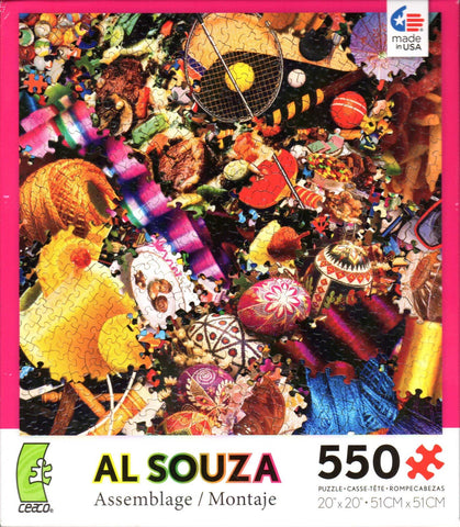 Al Souza Assemblage Raquet Ball 550 Piece Puzzle