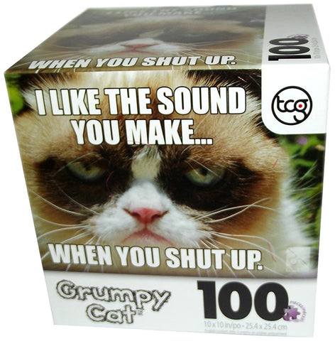 Grumpy Cat I Like the Sound 100 Piece Puzzle