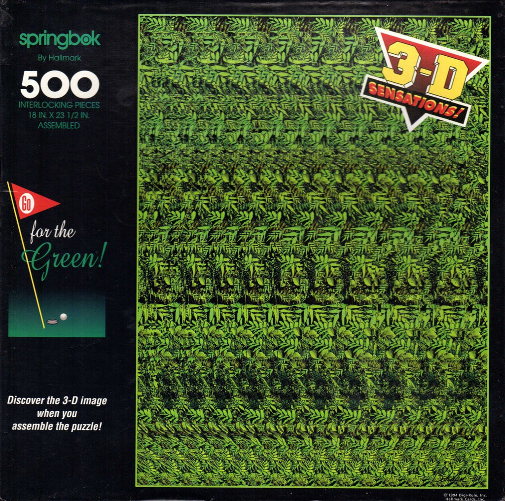 Go For The Green! 3-D 500 Piece Puzzle