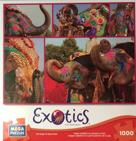 Exotics - Painted Elephants 1000 Piece Puzzle