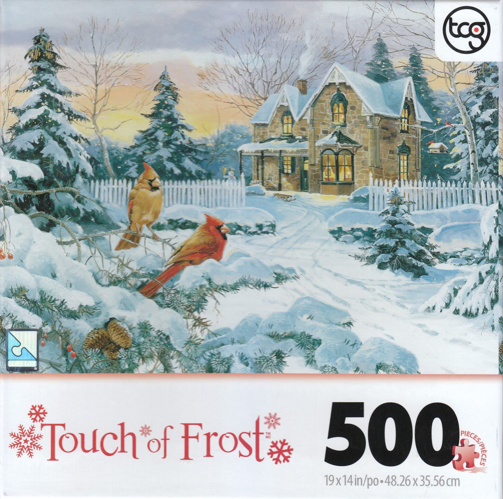Winter Memories With Cardinal 500 Piece Puzzle