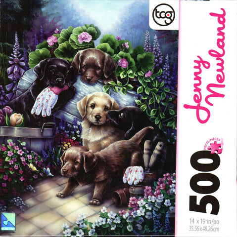 Garden Puppies 500 Piece Puzzle