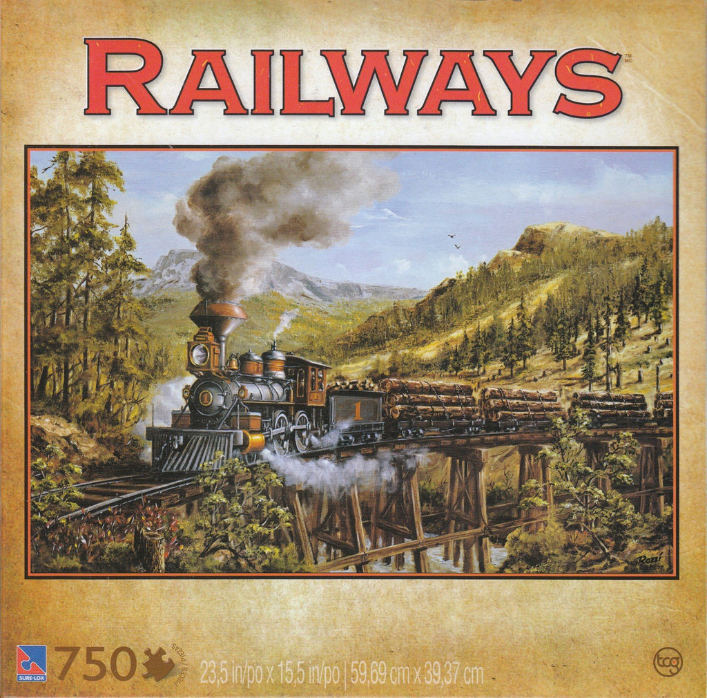 Railways Logging Train 750 Piece Puzzle
