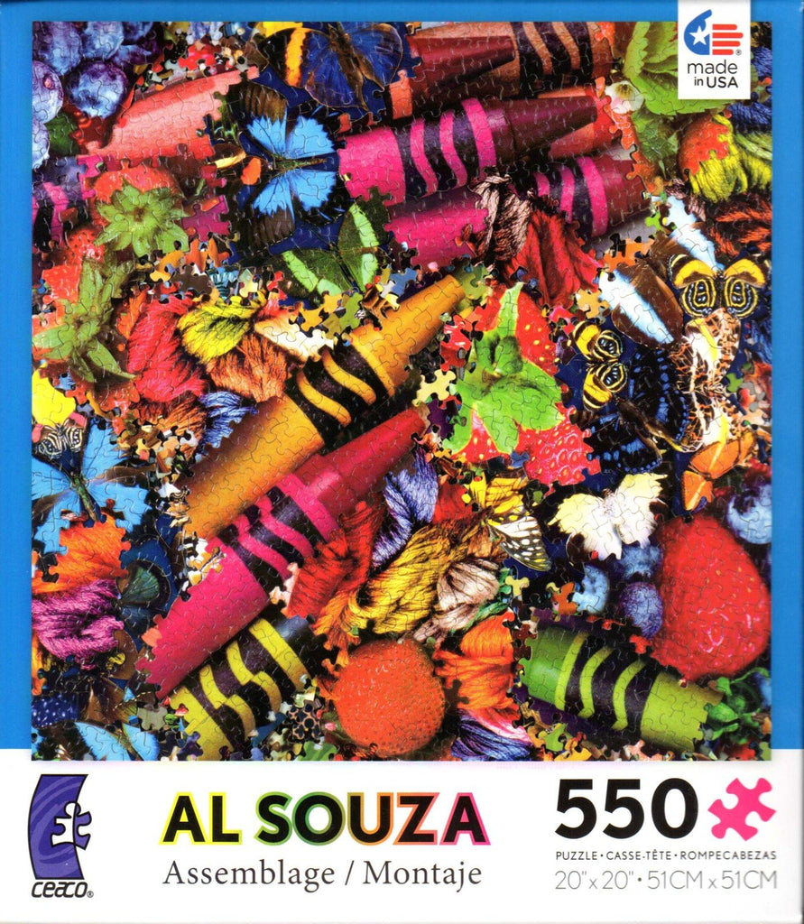 Al Souza Assemblage Big Crayons 550 Piece Puzzle