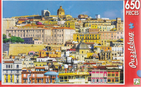 Puzzlebug 650 - Cagliari, Sardinia, Italy Old Town Skyline