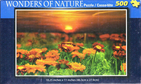 Flowers at Sunset 500 Piece Puzzle